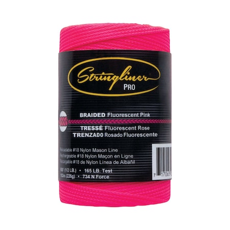 Stringliner Stringliner Pink Braided Chalk Line Refill 500 ft. Pink 35462